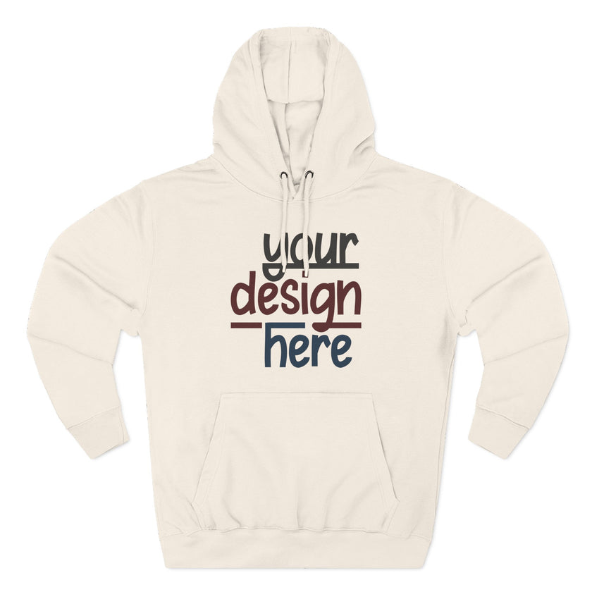 Customizable Lane Seven LS14001 Unisex Three Panel Fleece Hoodie