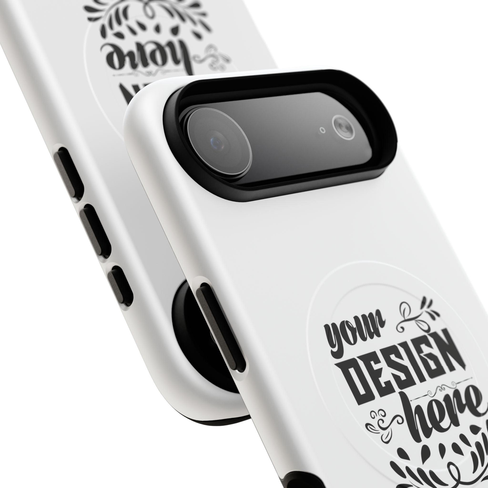 Customizable Tough Magnetic Phone Case Dual Layer Polycarbonate TPU Liner