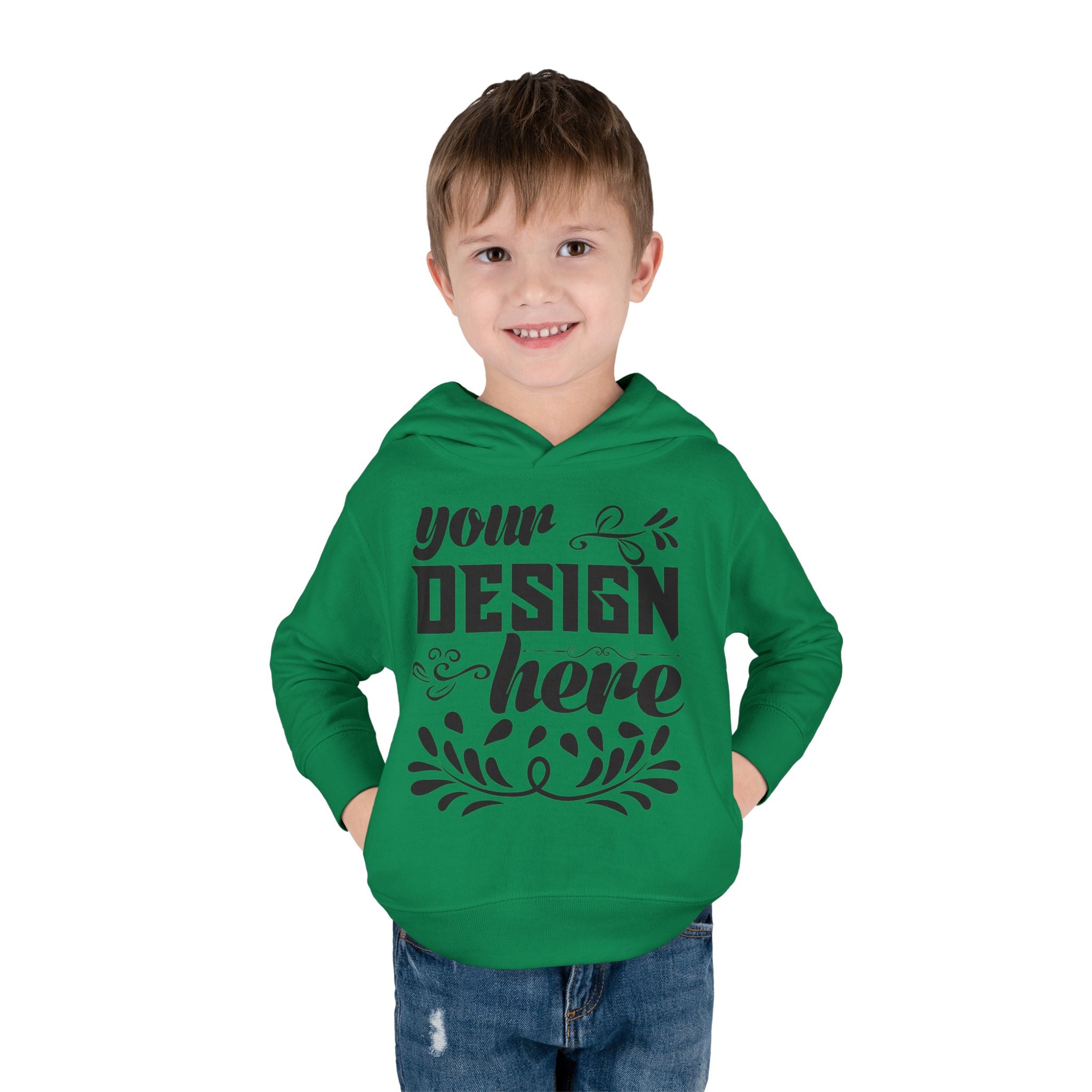 Customizable Rabbit Skins Toddler Pullover Fleece Hoodie DTG