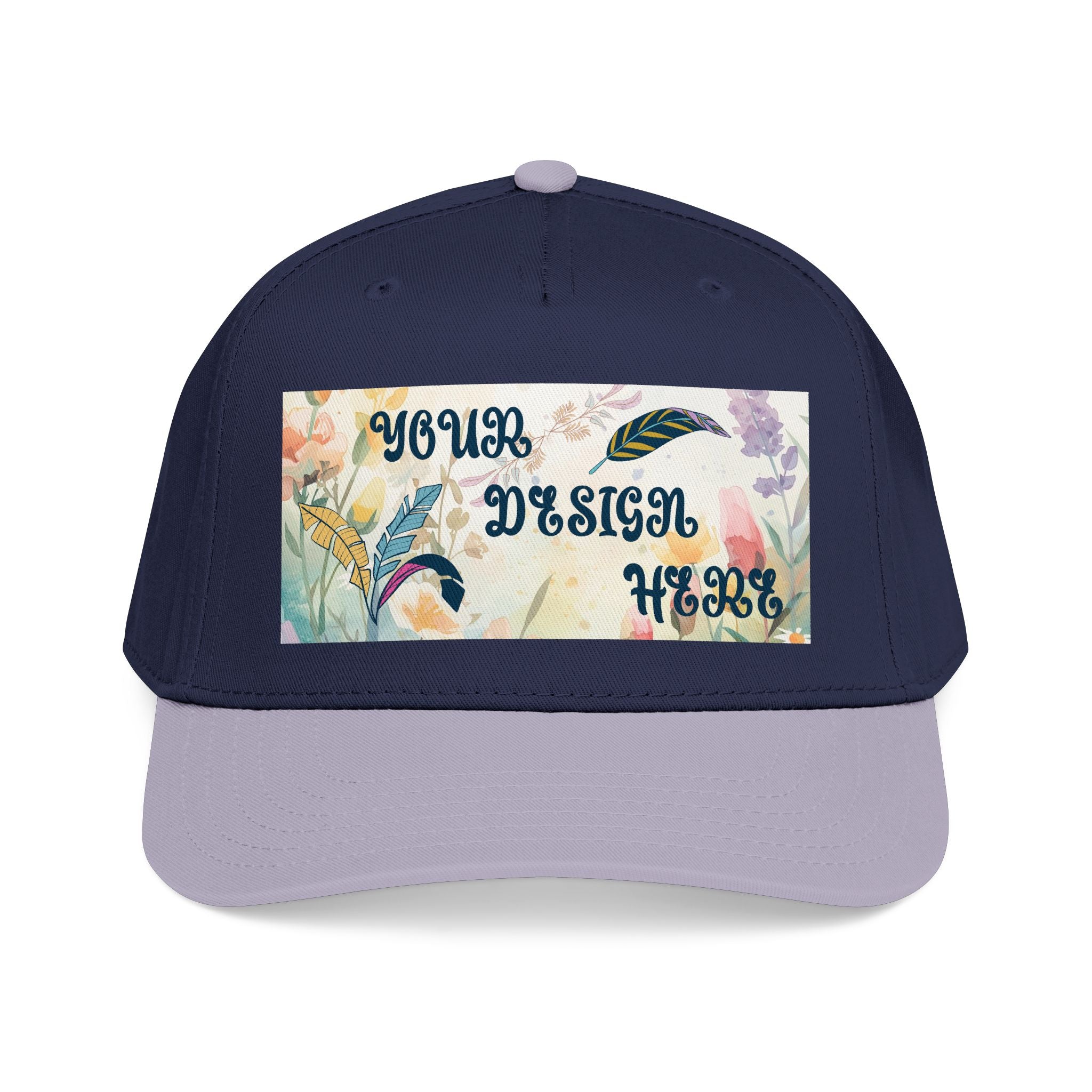 Customizable OTTO 31-069 Mid Profile 5 Panel Baseball Cap