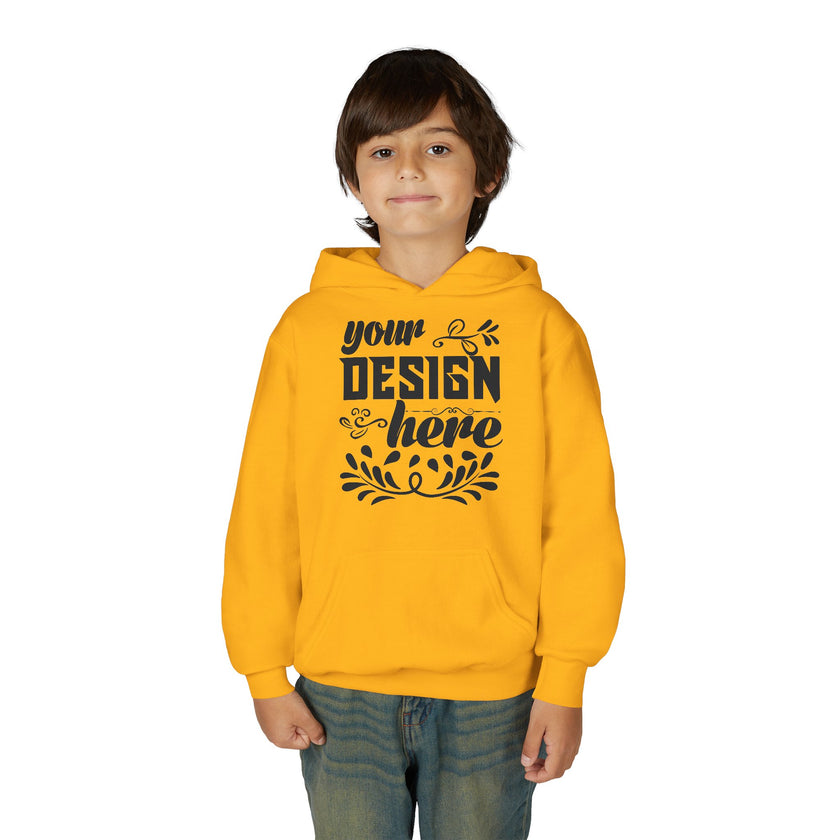 Customizable Gildan 18500B Youth Heavy Blend Hooded Sweatshirt