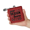 Customizable Polar Camel 6oz Stainless Steel Flask with UV DTF Print