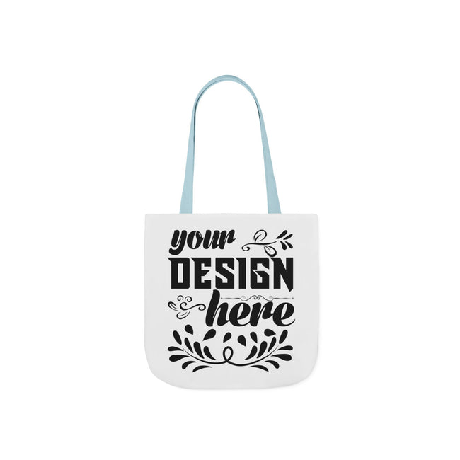 Customizable Canvas Tote Bag With 5 Color Strap Options All Over Print