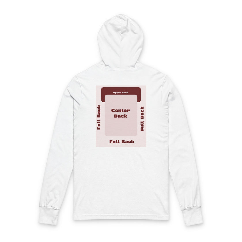 Customizable Bella+Canvas 3512 Unisex Hooded Long Sleeve Tee