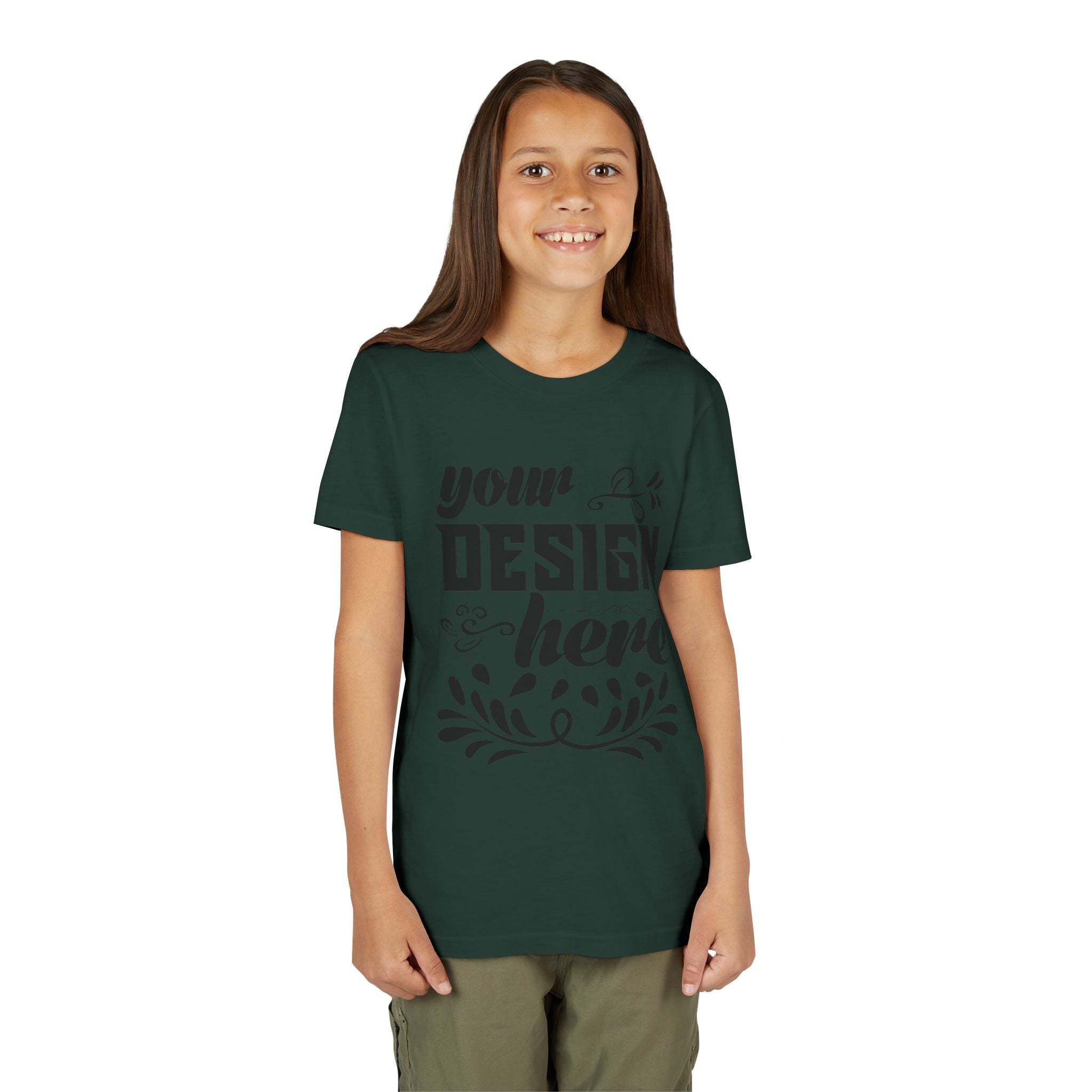 Customizable Bella+Canvas 3001Y Youth Short Sleeve T-Shirt Premium Fit