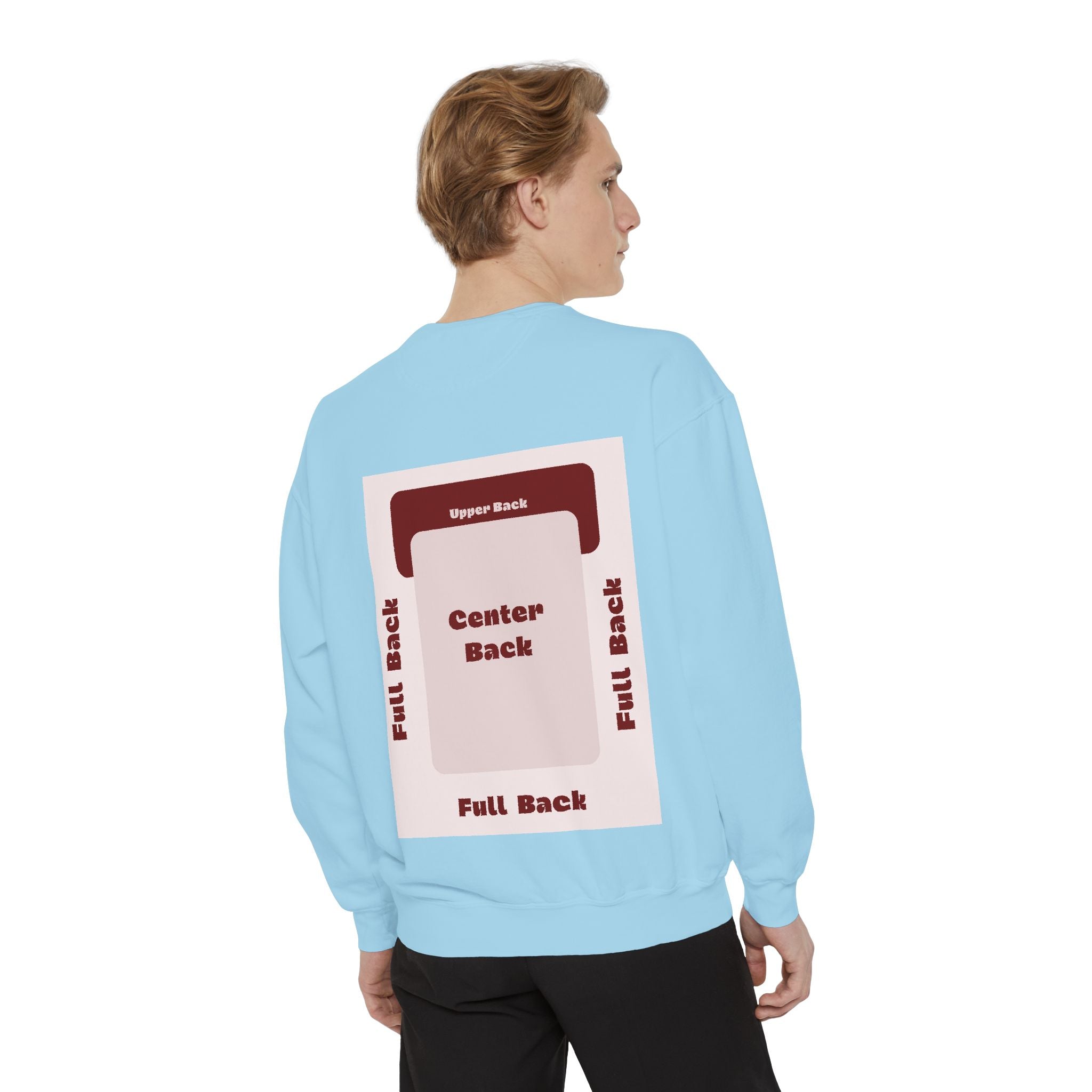 Customizable Comfort Colors 1566 Unisex Garment Dyed Sweatshirt DTG Custom Design
