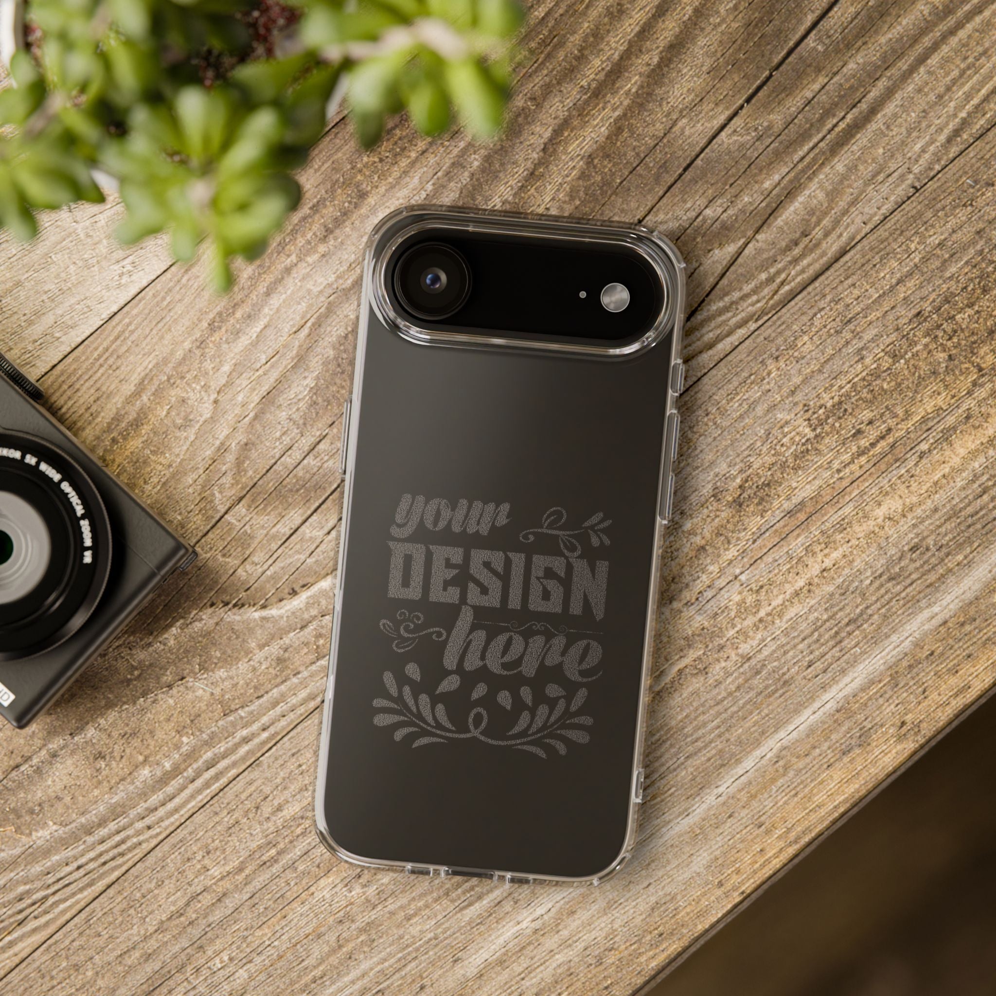 Customizable Clear Impact Resistant Phone Case With TPU Sides Wireless Ready