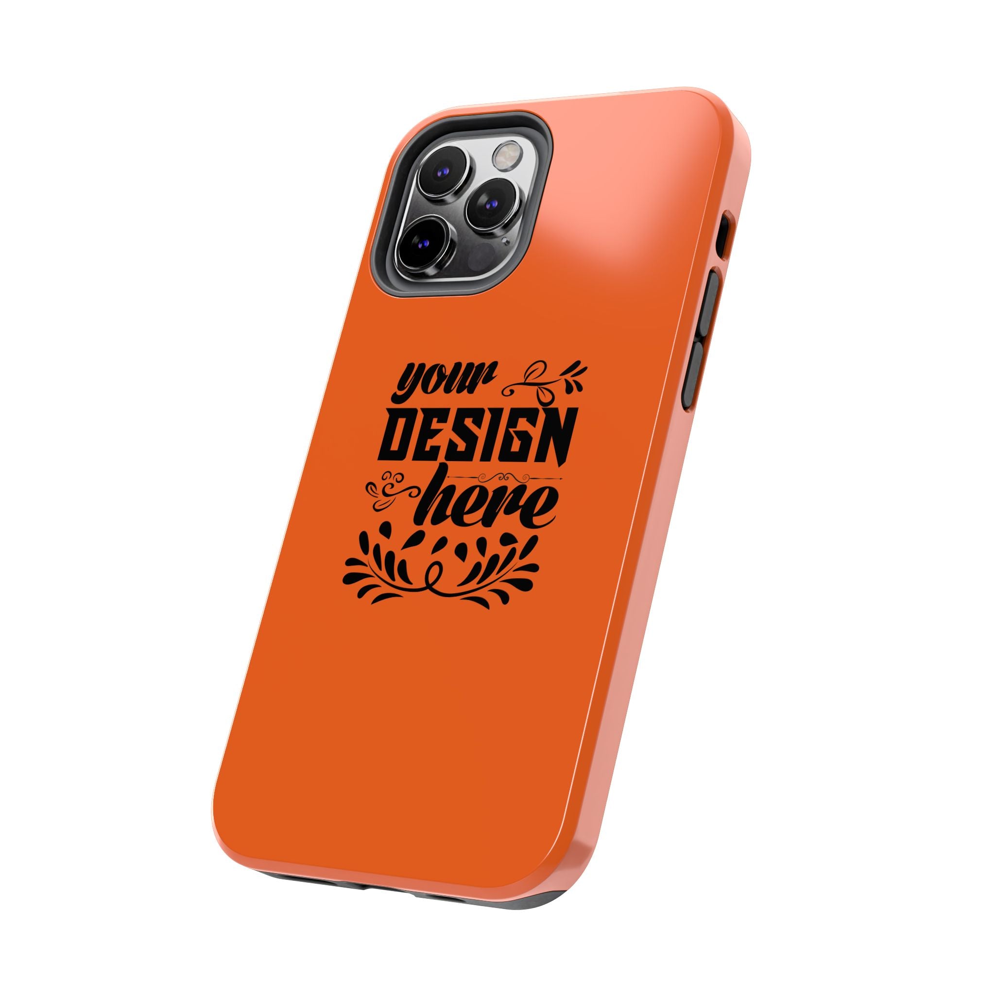 Customizable Tough Phone Case Glossy Dual Layer Wireless Charging