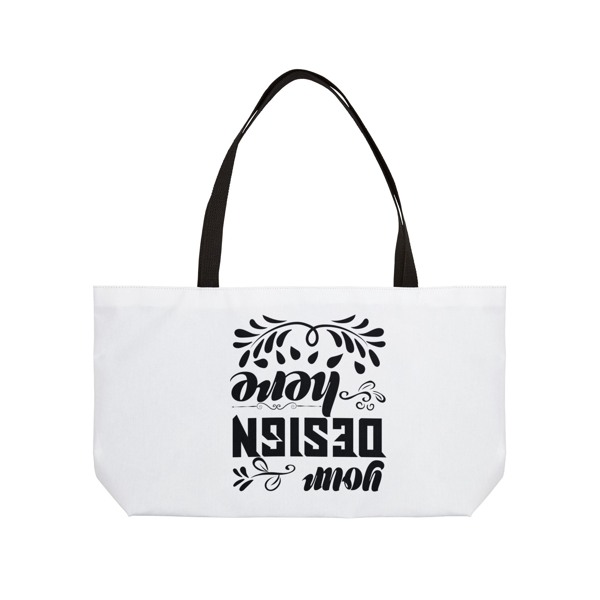 Customizable Spun Polyester Weekender Tote Bag With Lined Interior