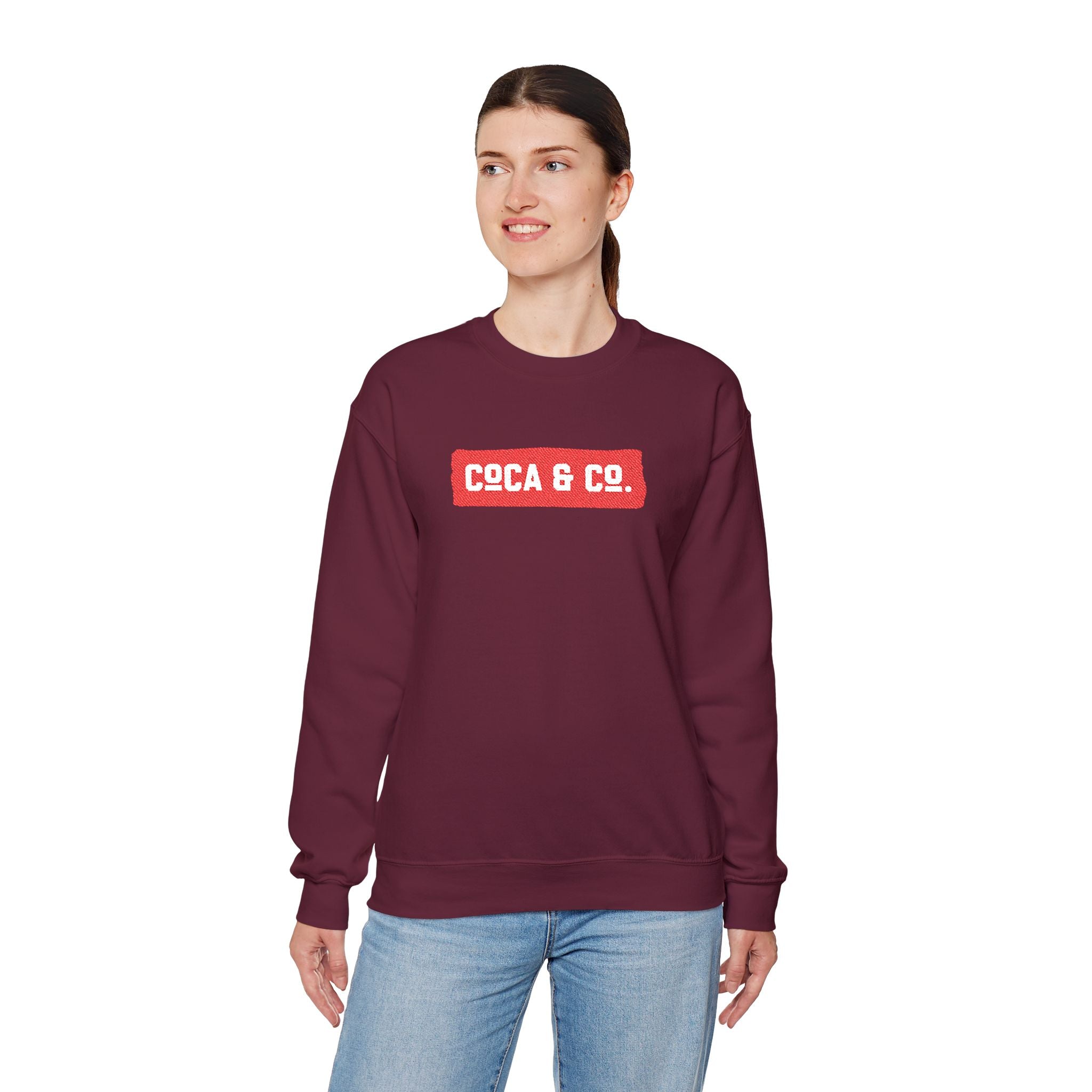 Gildan 18000 Unisex Crewneck Sweatshirt | Coca & Co Embroidery
