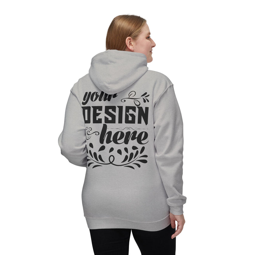 Customizable Bayside 960 Unisex Heavyweight Hooded Sweatshirt Made in US