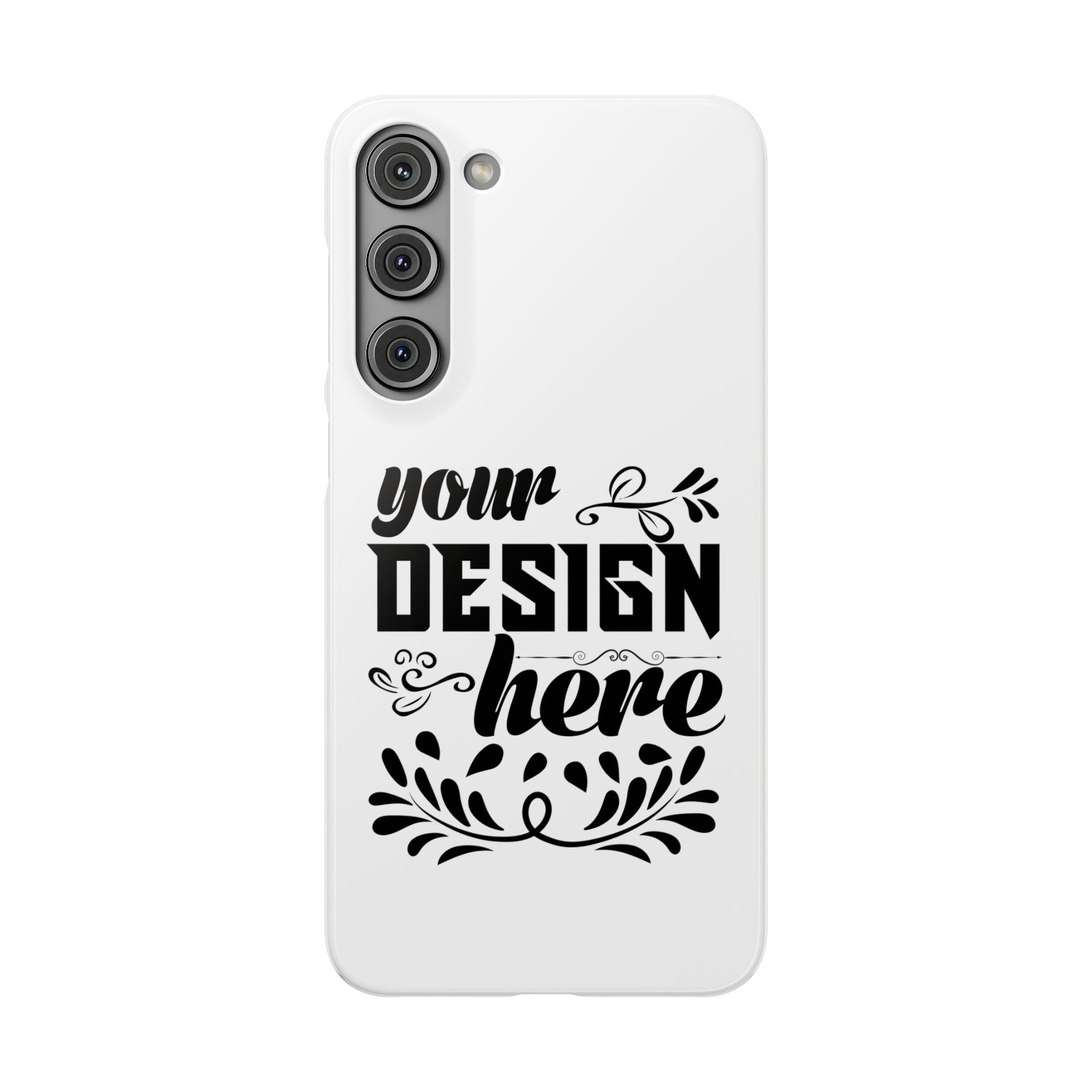 Customizable Snap Phone Case Slim Lightweight Polycarbonate Gloss Or Matte