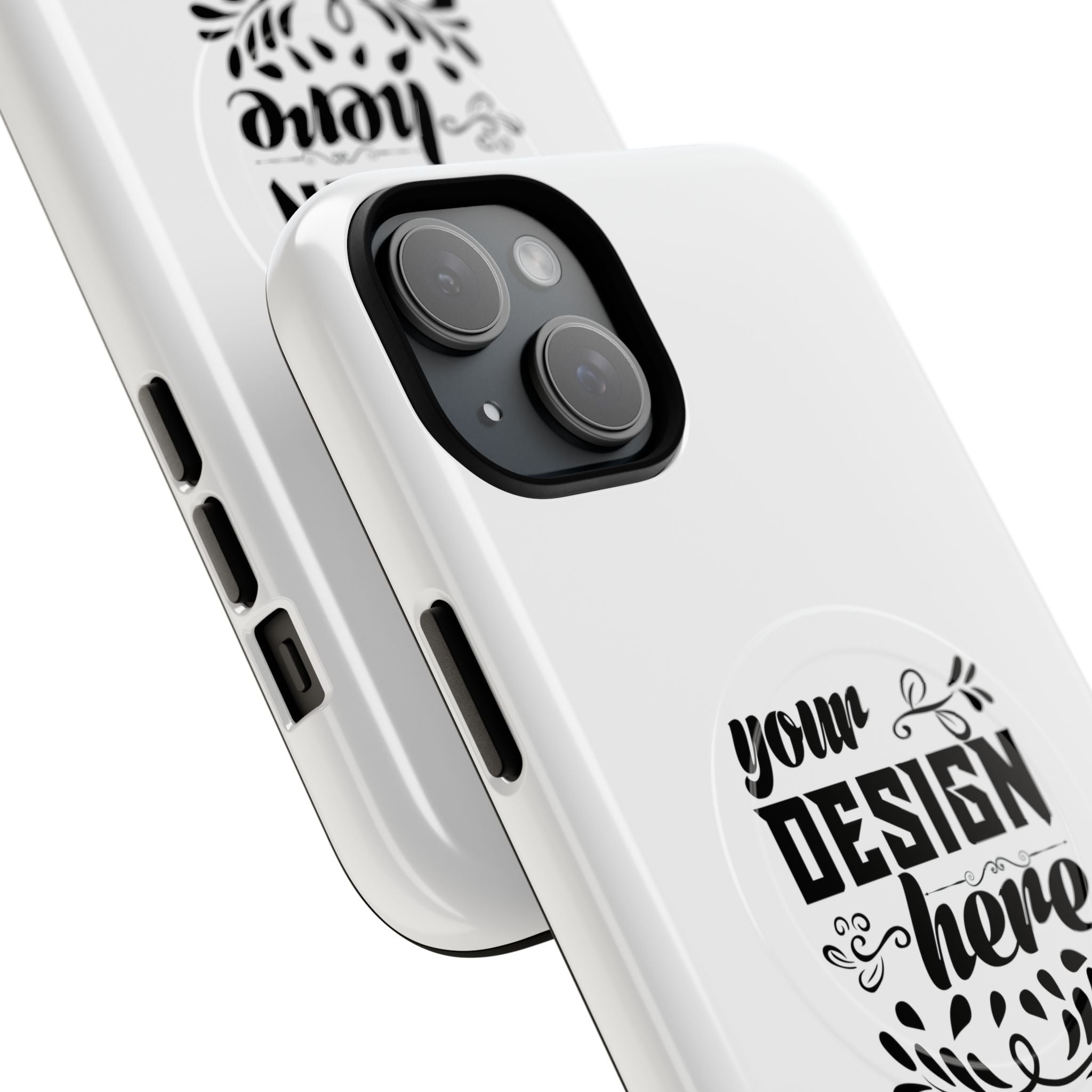 Customizable Tough Magnetic Phone Case Dual Layer Polycarbonate TPU Liner