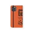 Customizable Flip Folio Phone Case With Card Slots Stand And Elastic Strap