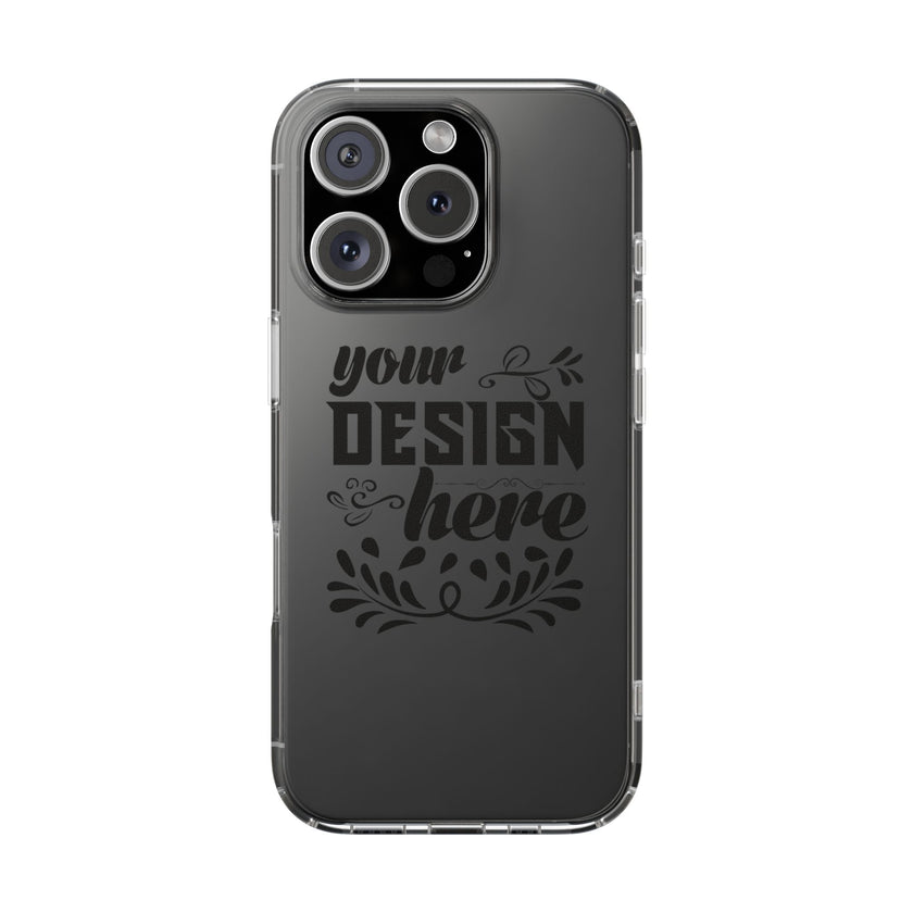 Customizable Clear Impact Resistant Phone Case With TPU Sides Wireless Ready
