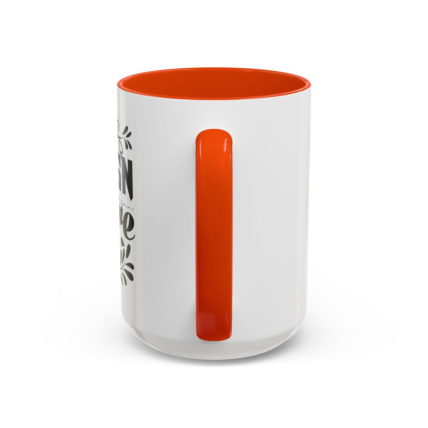 Customizable Glossy Ceramic Accent Mug 11oz and 15oz