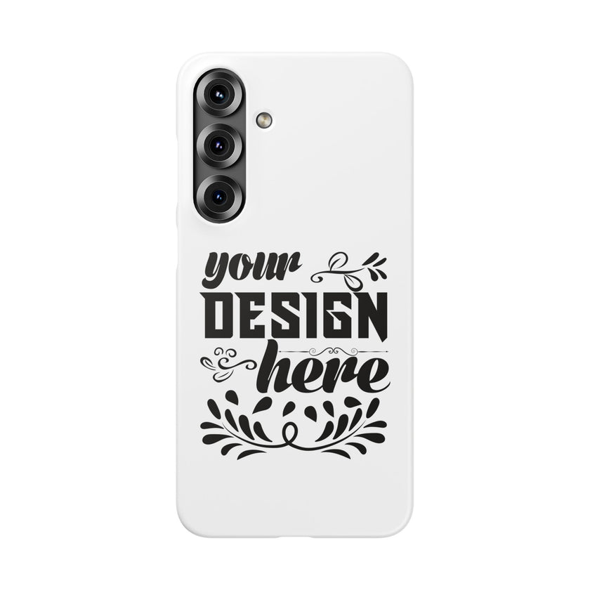 Customizable Snap Phone Case Slim Lightweight Polycarbonate Gloss Or Matte