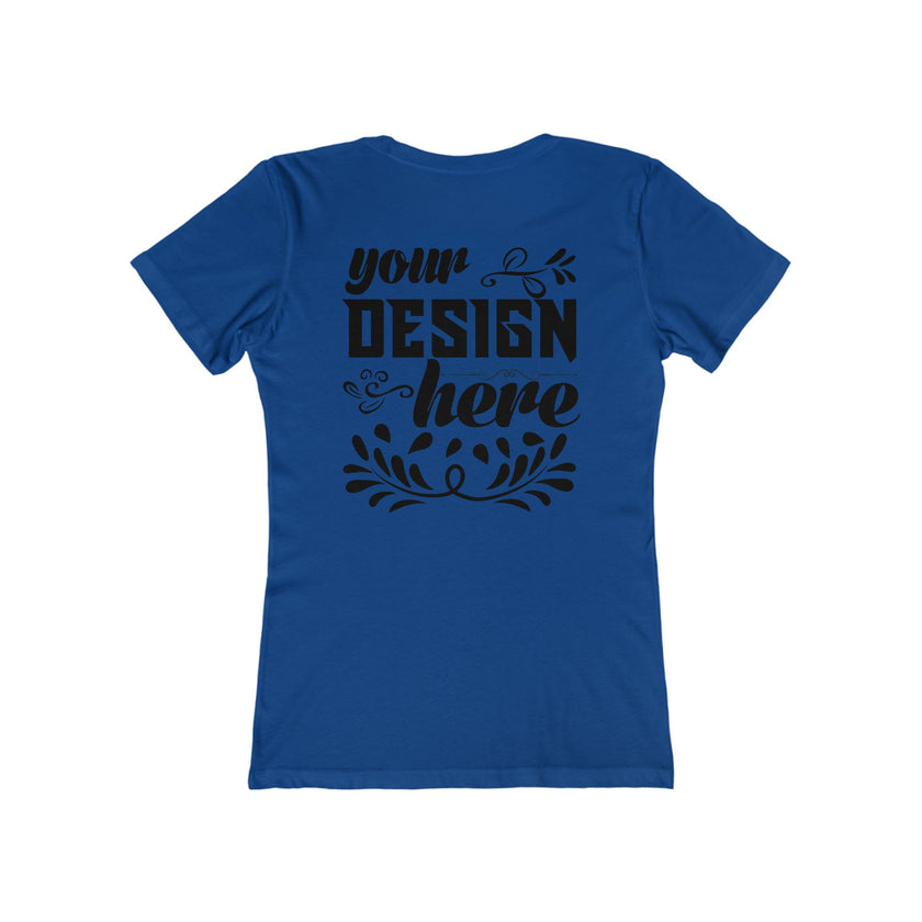 Customizable Next Level 3900 Womens Boyfriend Tee Slim Fit T-Shirt