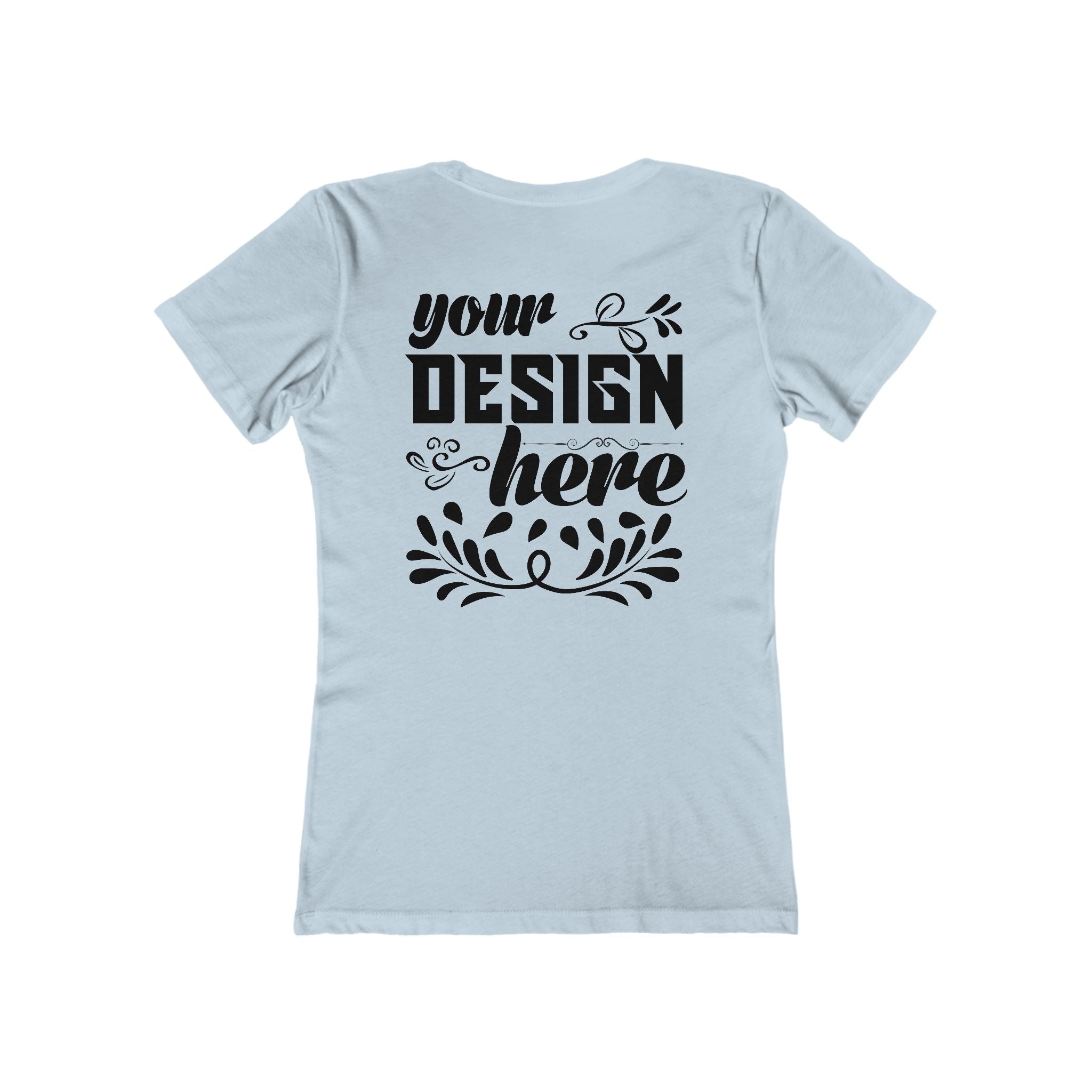 Customizable Next Level 3900 Womens Boyfriend Tee Slim Fit T-Shirt