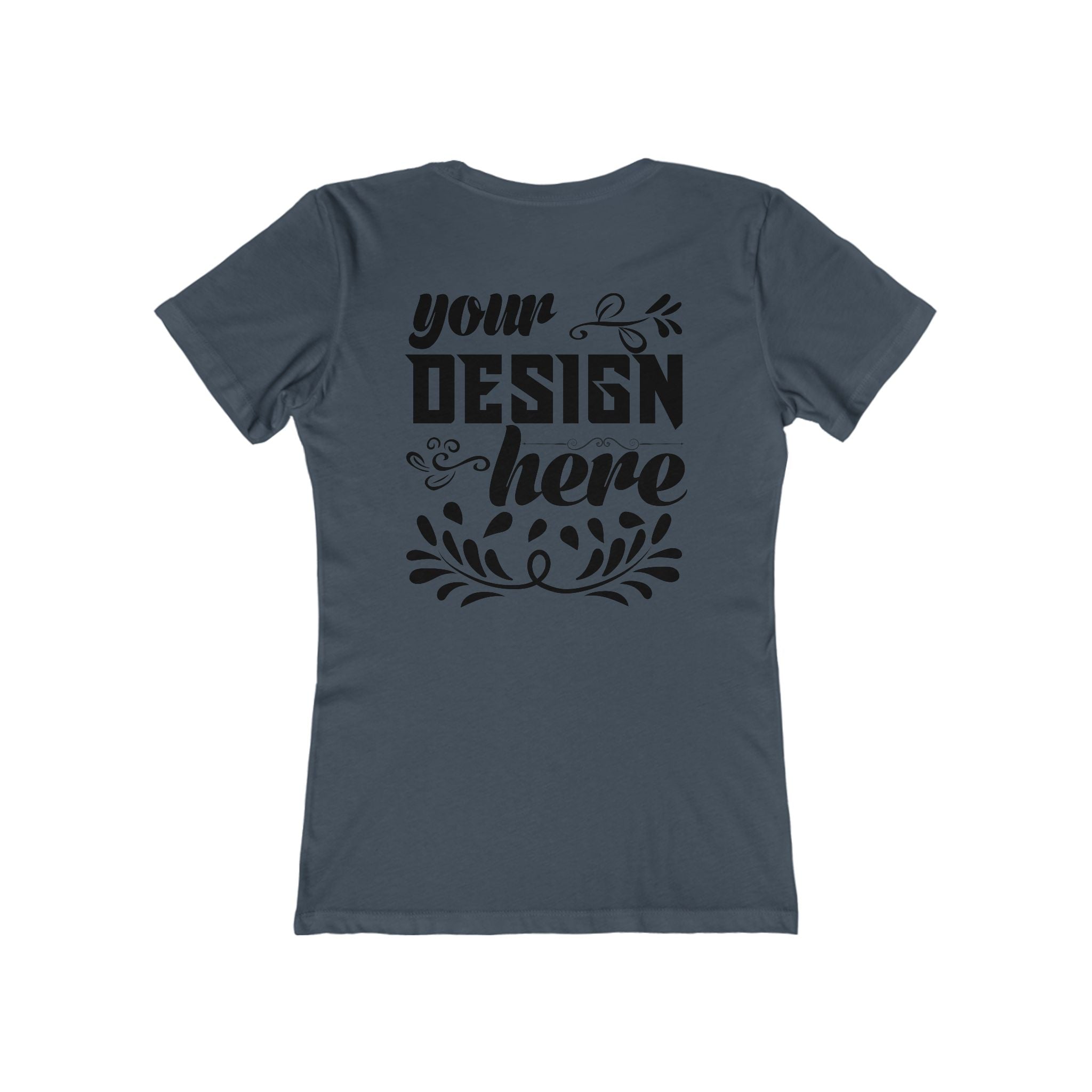 Customizable Next Level 3900 Womens Boyfriend Tee Slim Fit T-Shirt