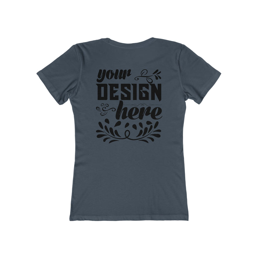 Customizable Next Level 3900 Womens Boyfriend Tee Slim Fit T-Shirt