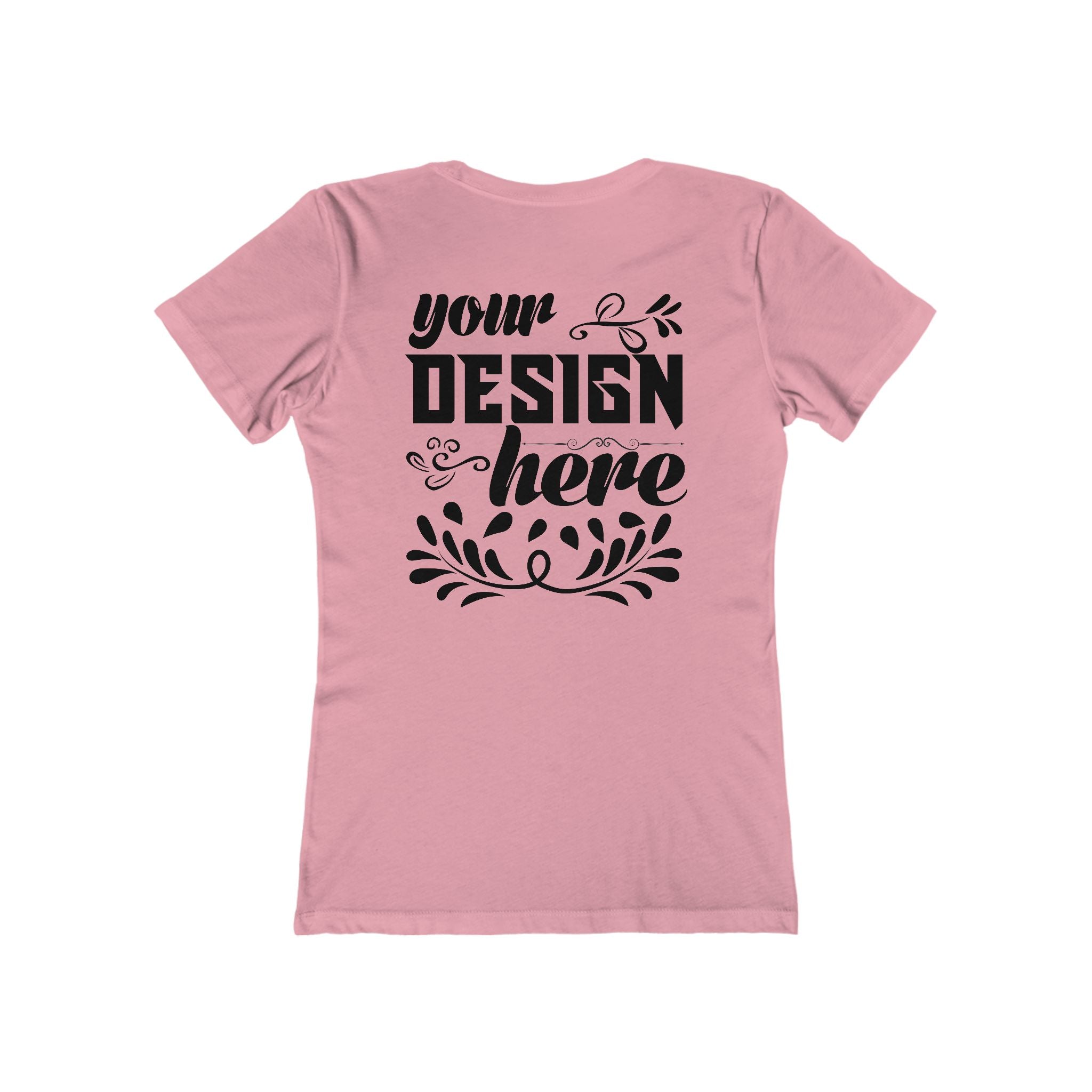 Customizable Next Level 3900 Womens Boyfriend Tee Slim Fit T-Shirt