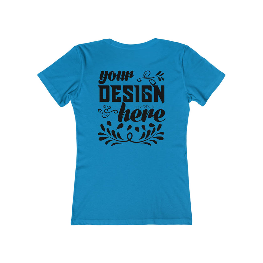 Customizable Next Level 3900 Womens Boyfriend Tee Slim Fit T-Shirt