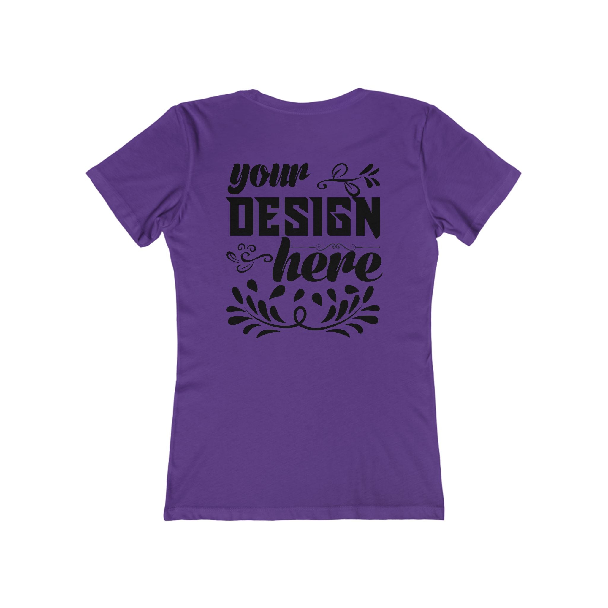 Customizable Next Level 3900 Womens Boyfriend Tee Slim Fit T-Shirt