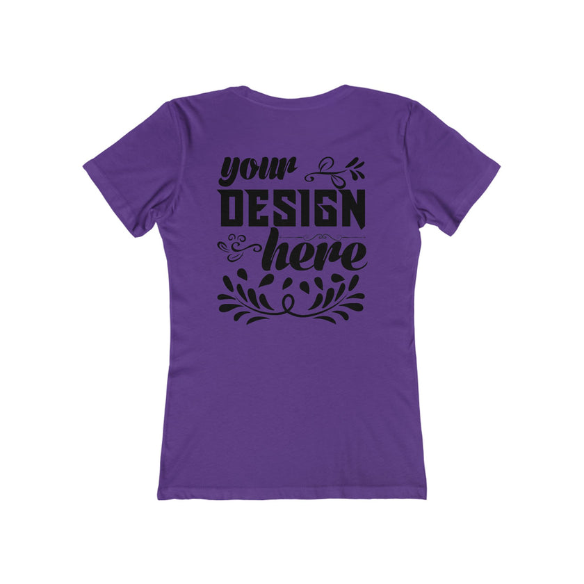 Customizable Next Level 3900 Womens Boyfriend Tee Slim Fit T-Shirt