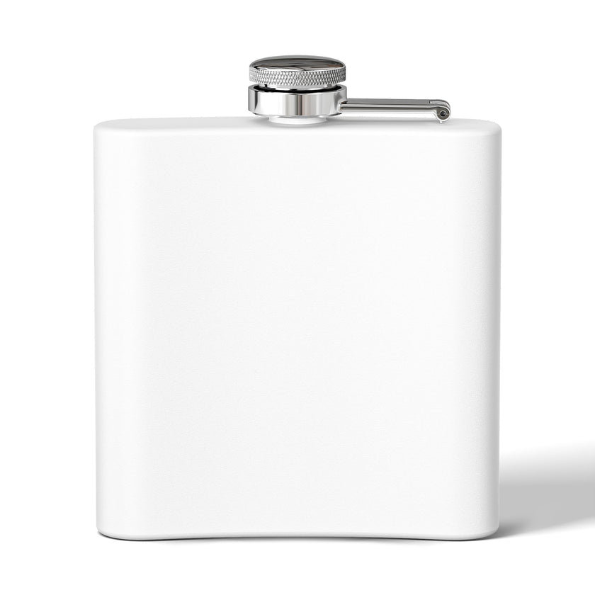Customizable Polar Camel 6oz Stainless Steel Flask with UV DTF Print