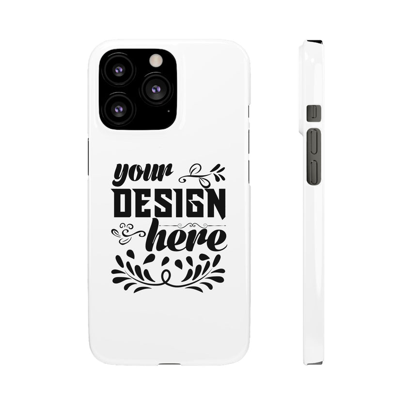 Customizable Snap Phone Case Slim Lightweight Polycarbonate Gloss Or Matte