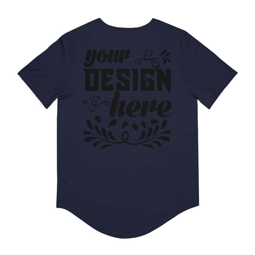 Customizable Bella+Canvas 3003 Mens Jersey Curved Hem Tee