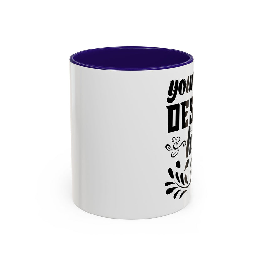 Customizable Glossy Ceramic Accent Mug 11oz and 15oz