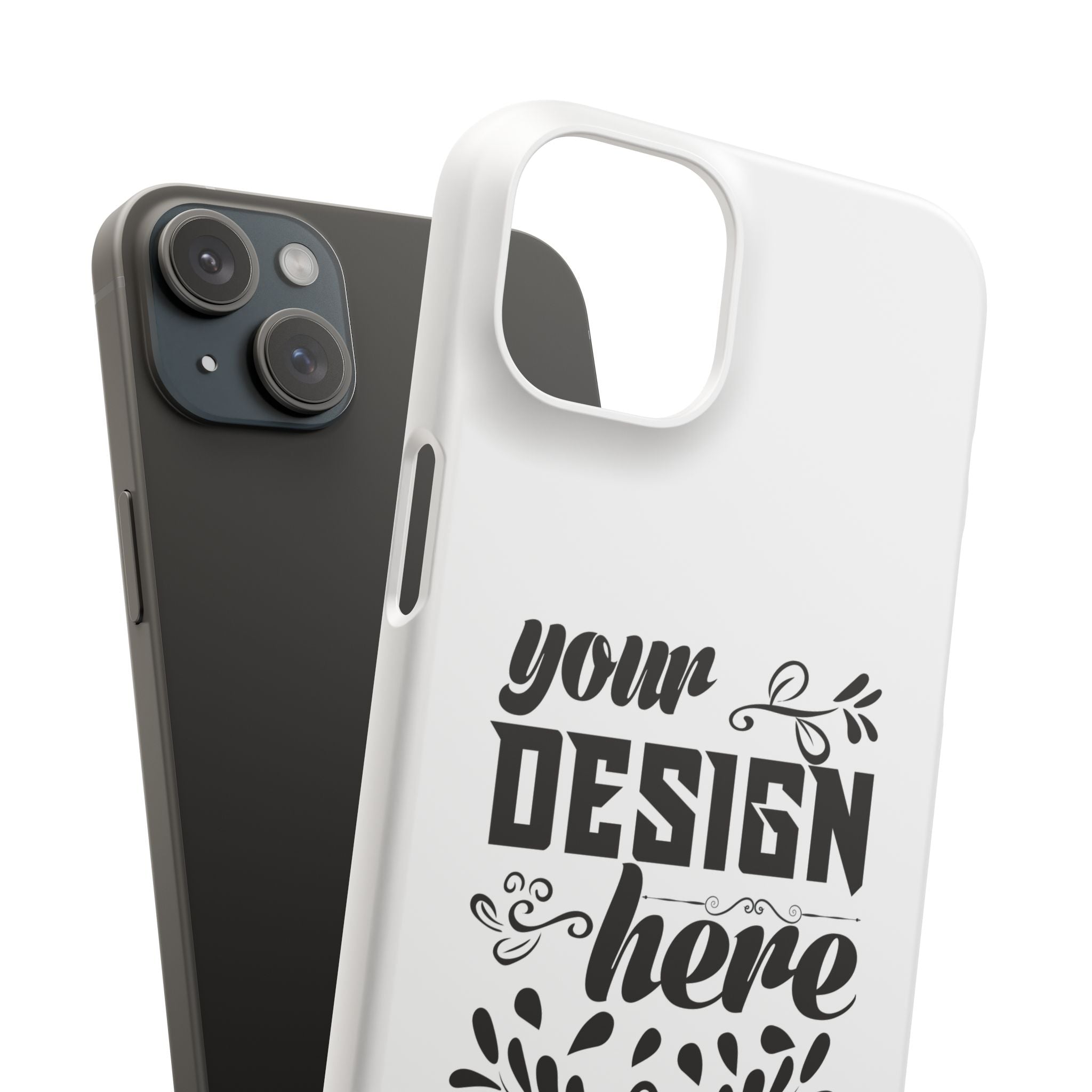 Customizable Snap Phone Case Slim Lightweight Polycarbonate Gloss Or Matte
