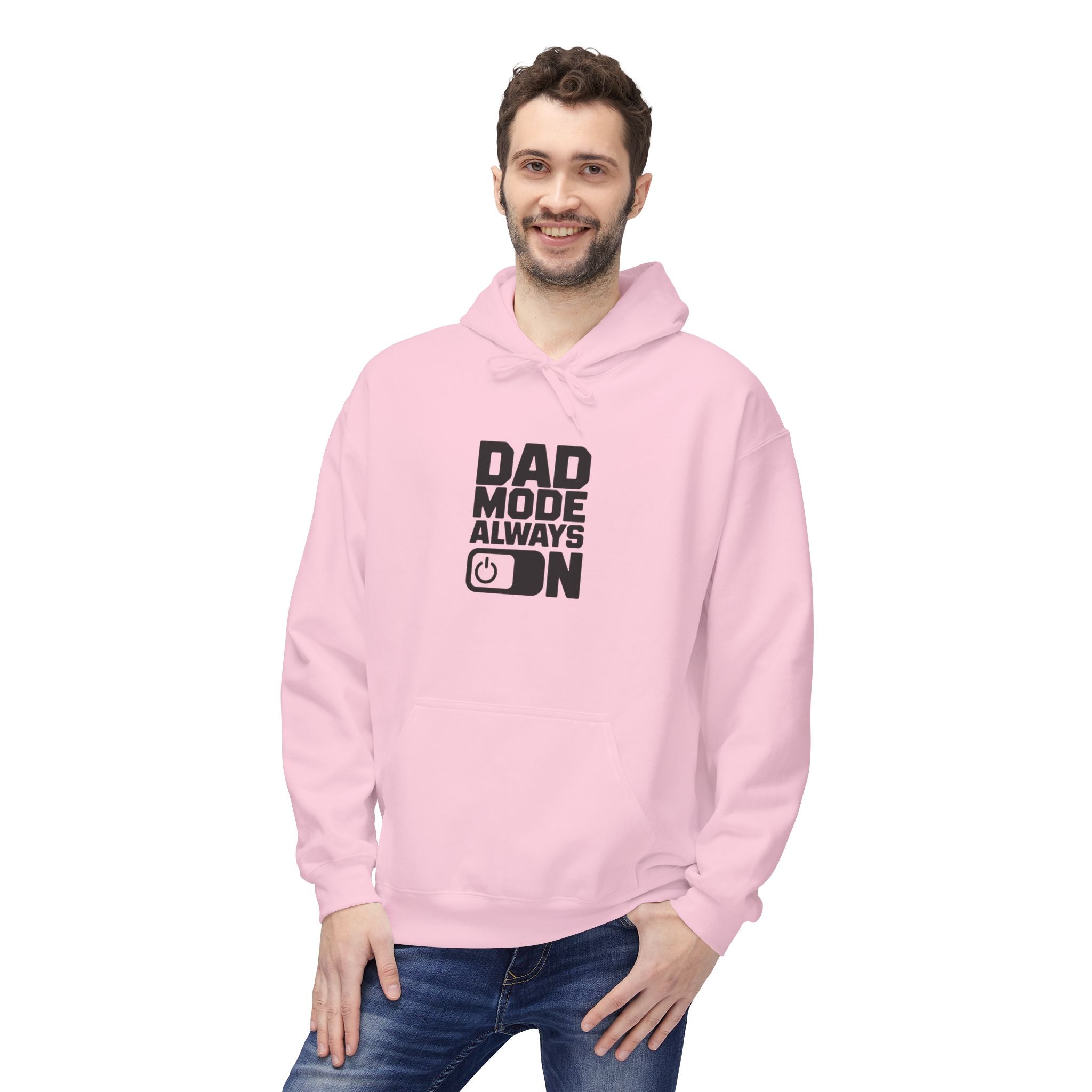Gildan SF500 Fleece Hoodie | Dad Mode Always On Graphic Print