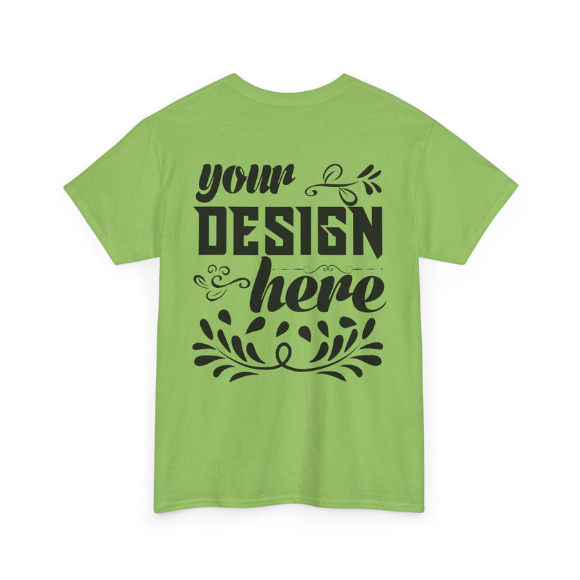 Customizable Gildan 5000 Unisex Heavy Cotton T-Shirt Classic Fit