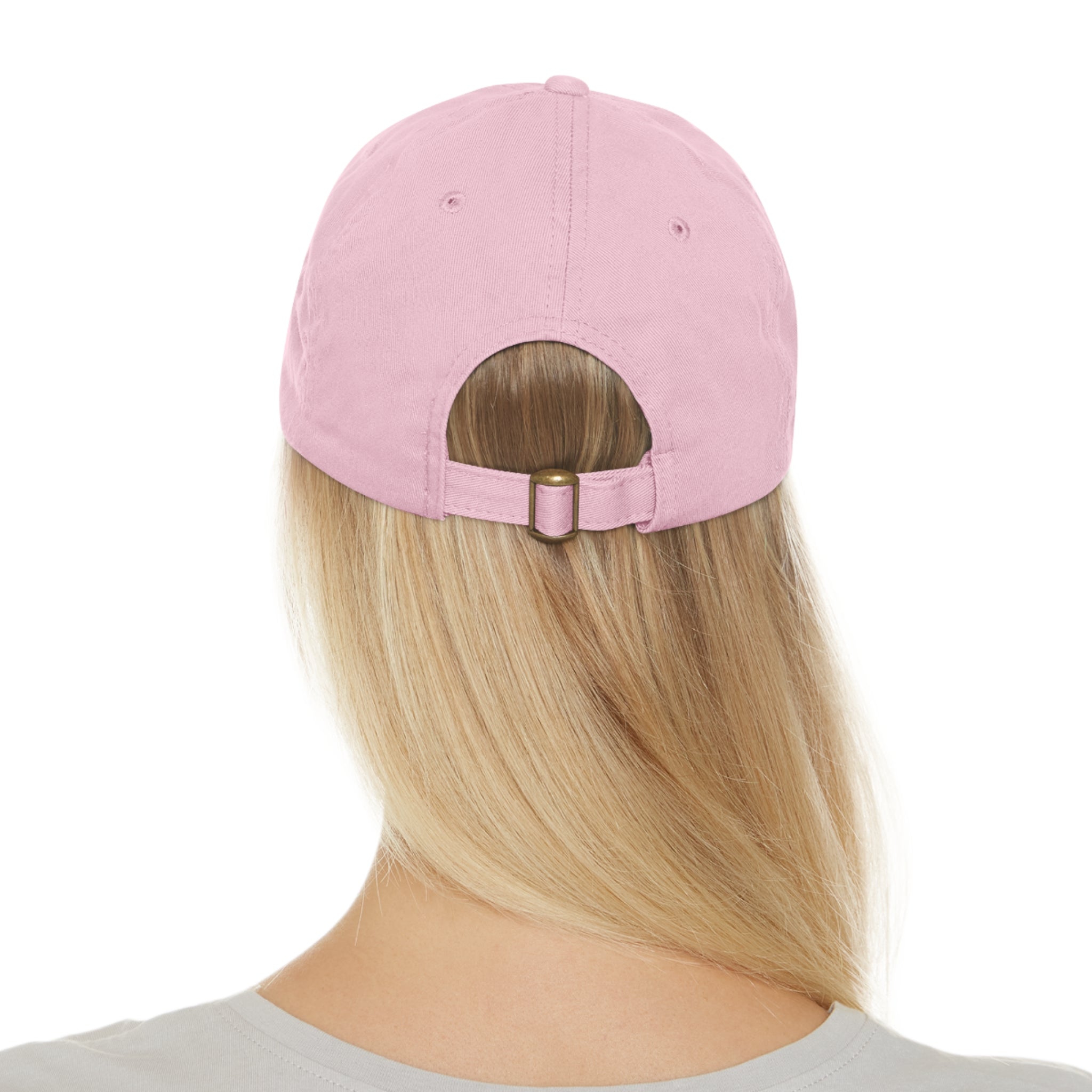 Customizable ValuCap VC300A Dad Hat with Faux Leather Patch Rectangle