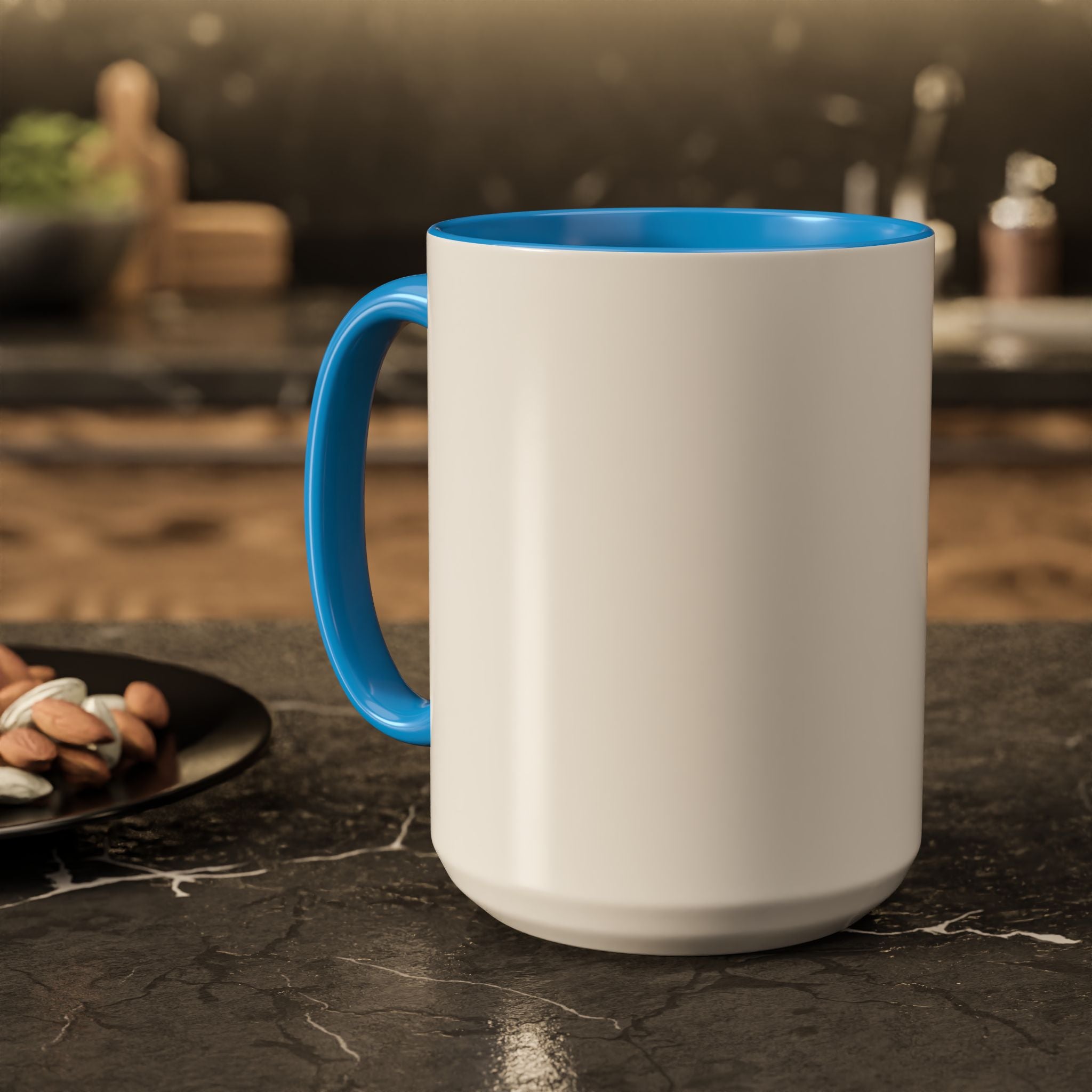 Customizable Glossy Ceramic Accent Mug 11oz and 15oz