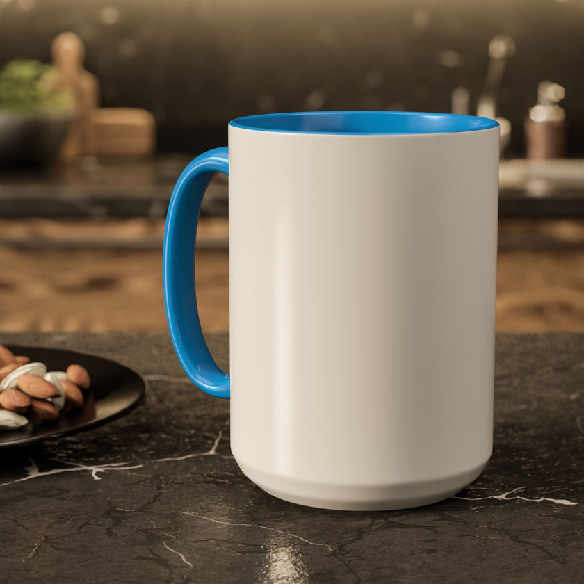 Customizable Glossy Ceramic Accent Mug 11oz and 15oz