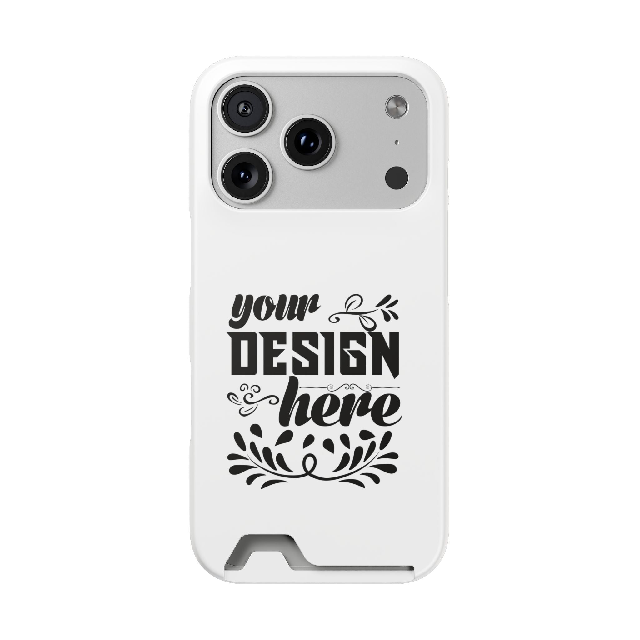 Customizable Polycarbonate Phone Case With Card Holder MagSafe Compatible