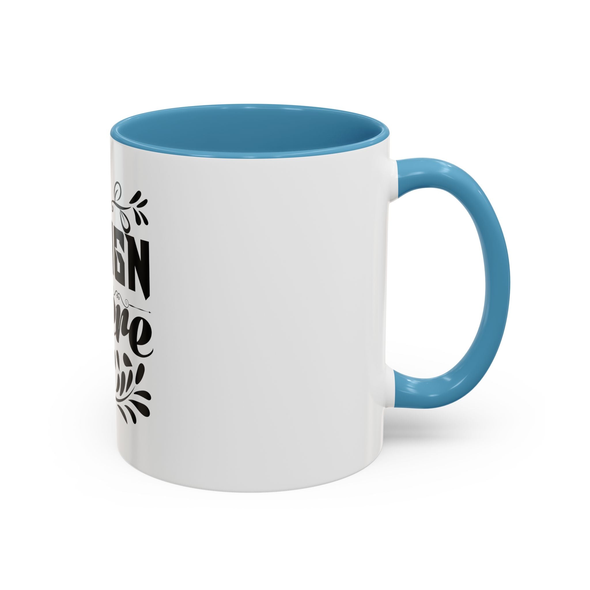 Customizable Accent Coffee Mug 11oz and 15oz Colored Interior Handle