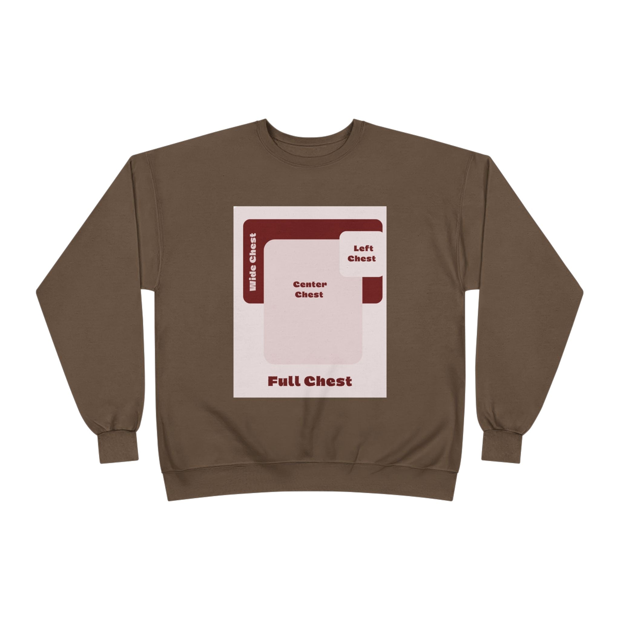 Customizable Unisex Hanes P160 EcoSmart Crewneck Sweatshirt Custom Print