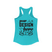 Customizable Next Level 1533 Womens Ideal Racerback Tank