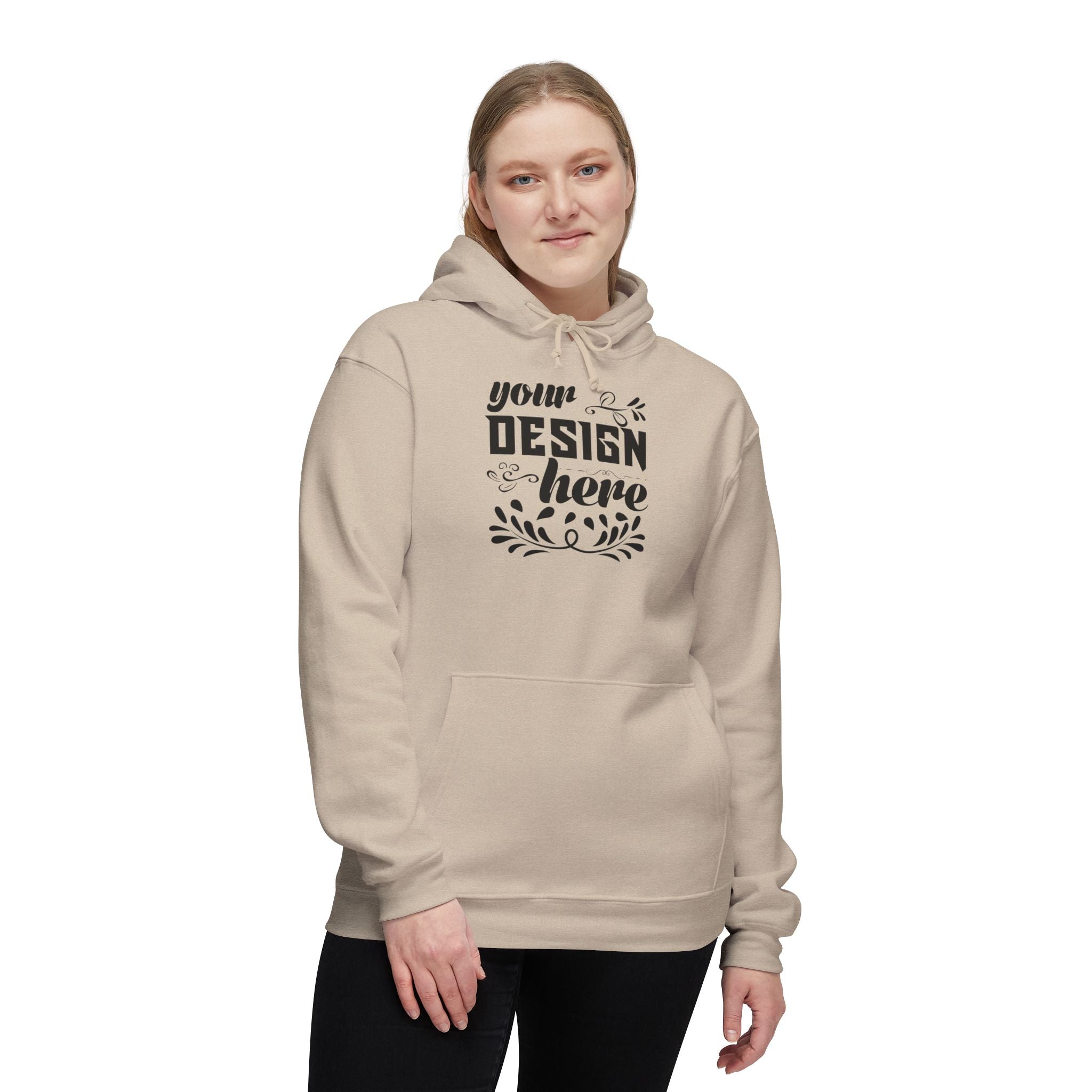 Customizable Bayside 960 Unisex Heavyweight Hooded Sweatshirt Made in US