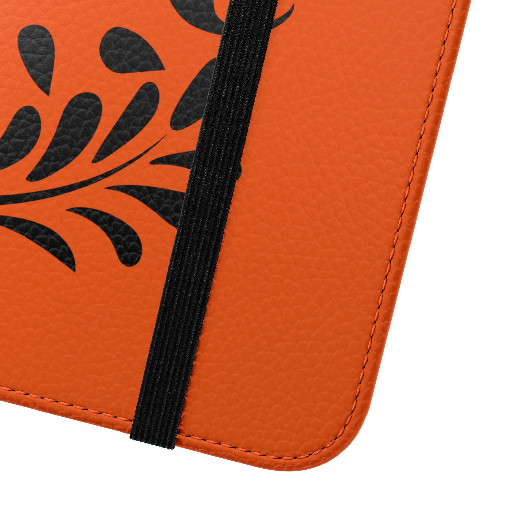 Customizable Flip Folio Phone Case With Card Slots Stand And Elastic Strap