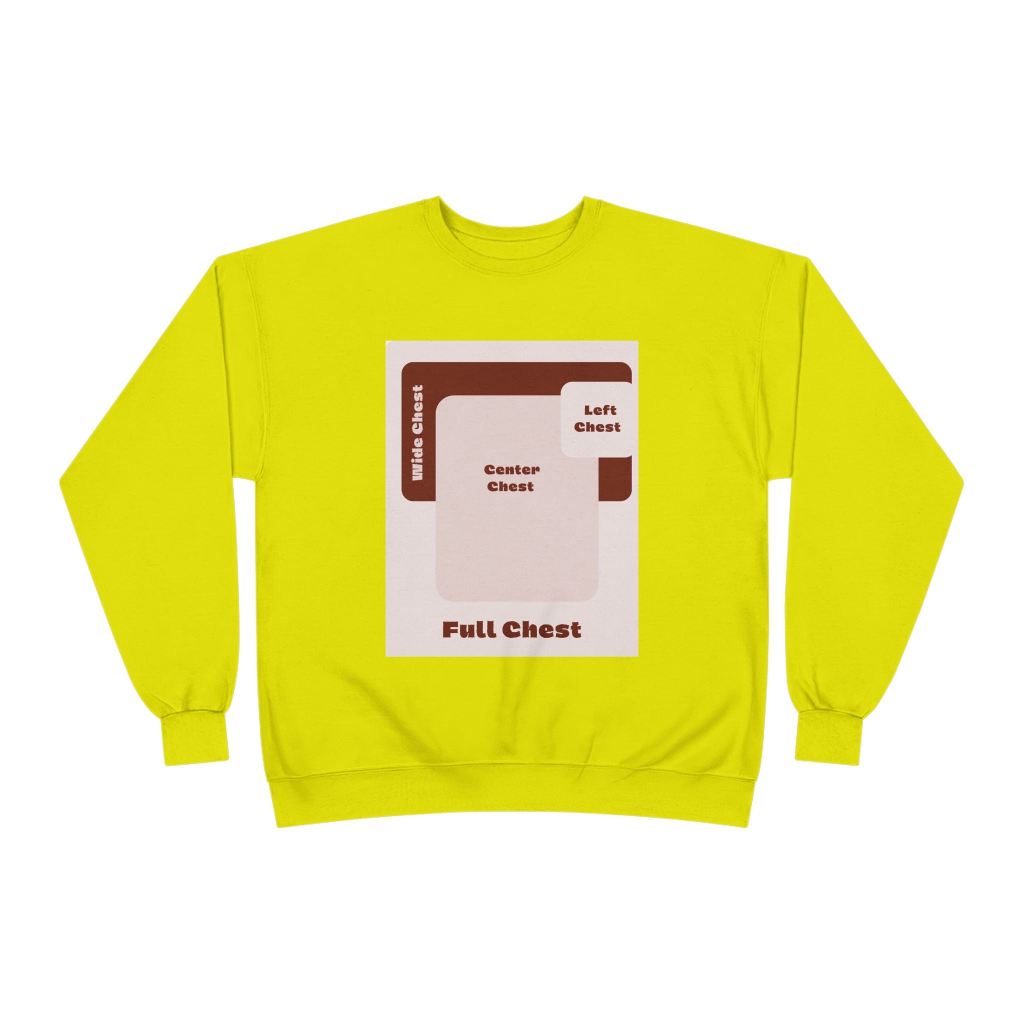 Customizable Unisex Hanes P160 EcoSmart Crewneck Sweatshirt Custom Print