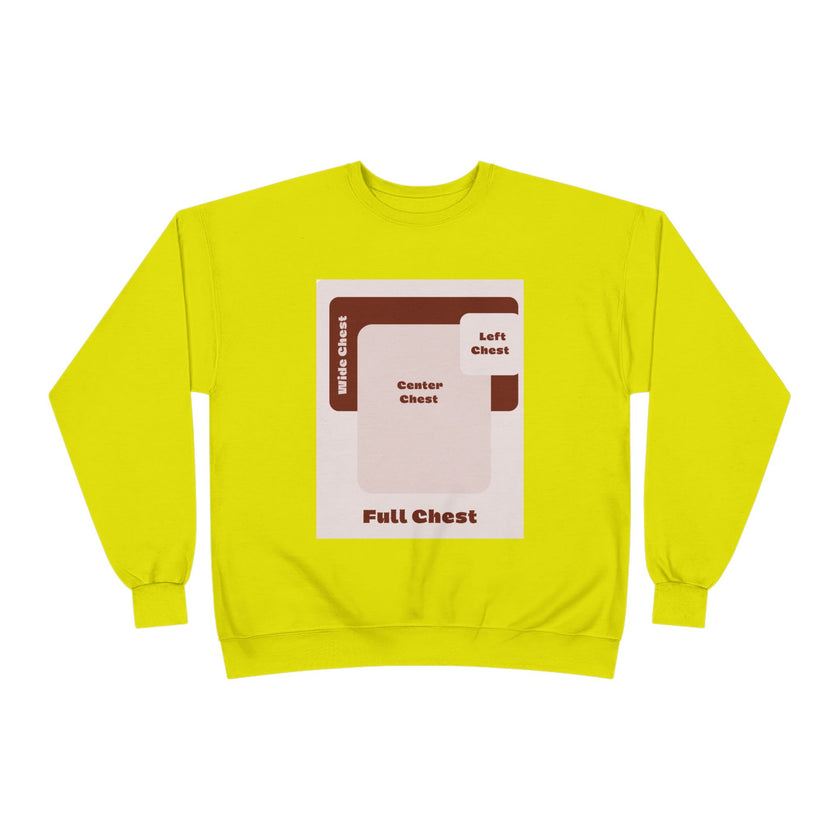Customizable Unisex Hanes P160 EcoSmart Crewneck Sweatshirt Custom Print