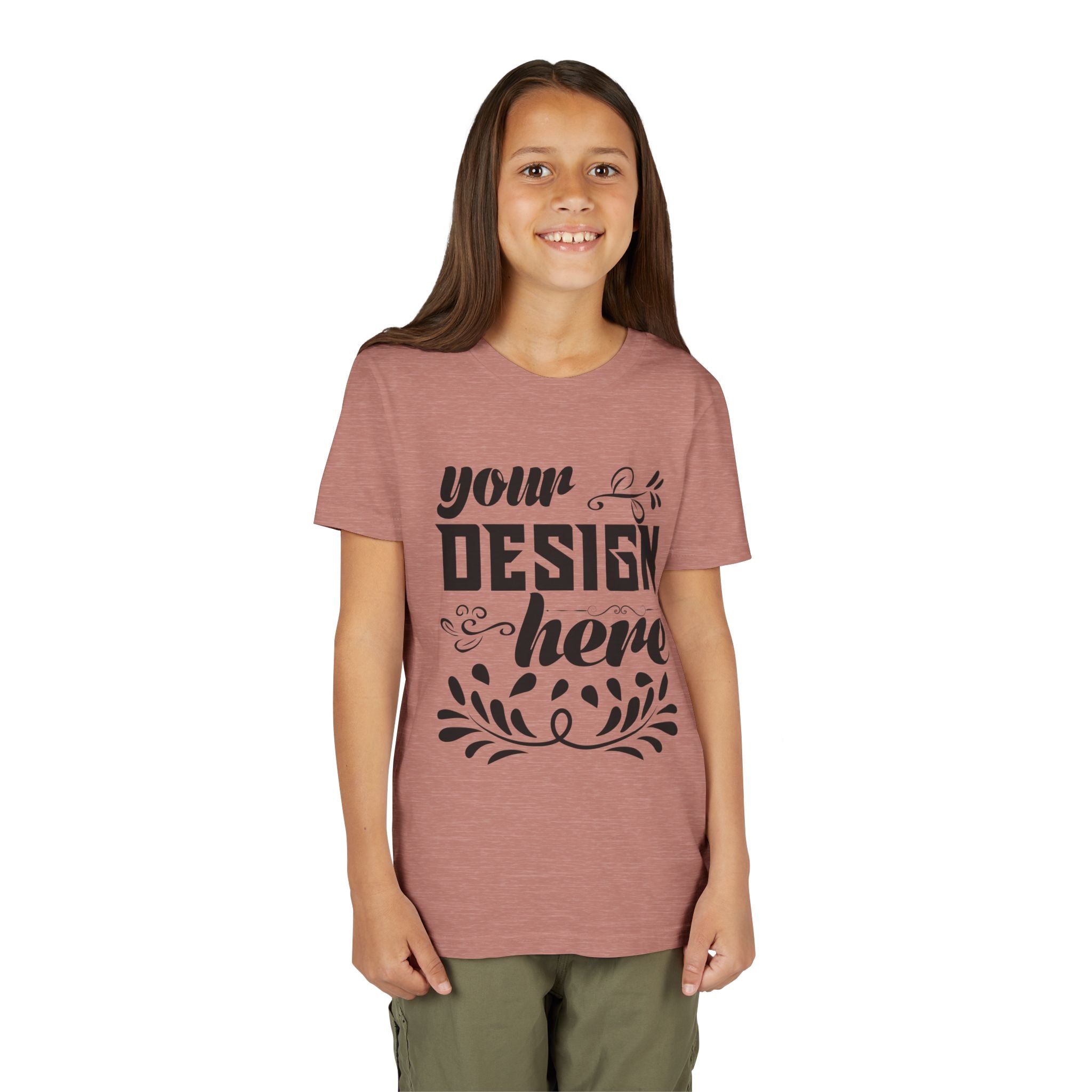 Customizable Bella+Canvas 3001Y Youth Short Sleeve T-Shirt Premium Fit