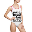 Customizable Women’s Classic One-Piece Swimsuit