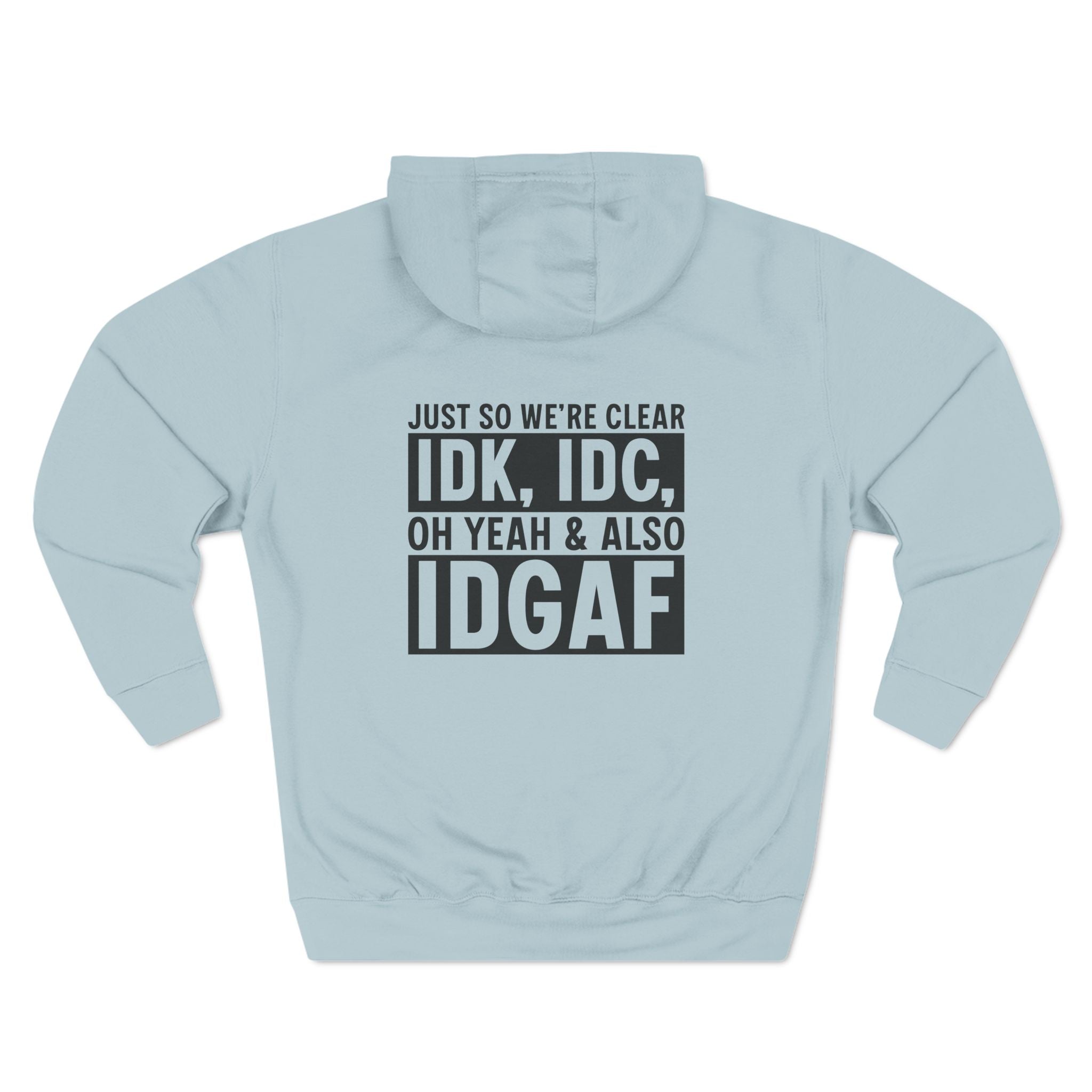 Lane Seven LS14001 Unisex Three Panel Fleece Hoodie  Graphic Print